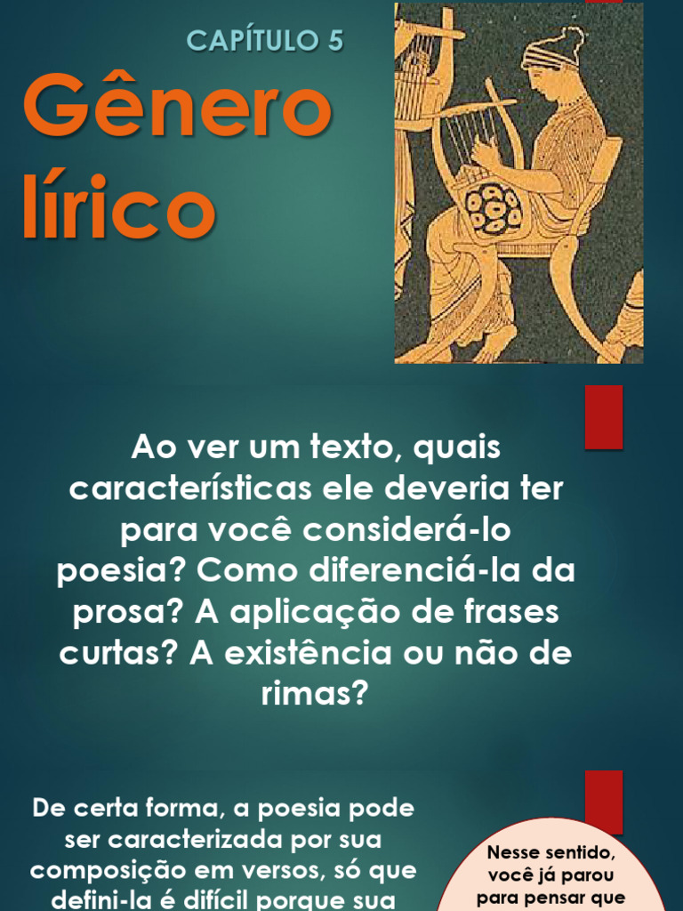 Capítulo 5: Gênero Lírico | PDF | Poesia | Amor