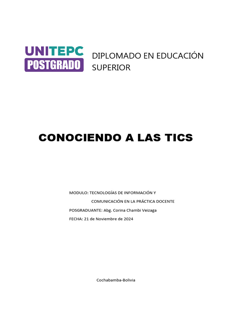 Conociendo Las TICS | PDF | Tecnología de información y comunicaciones ...