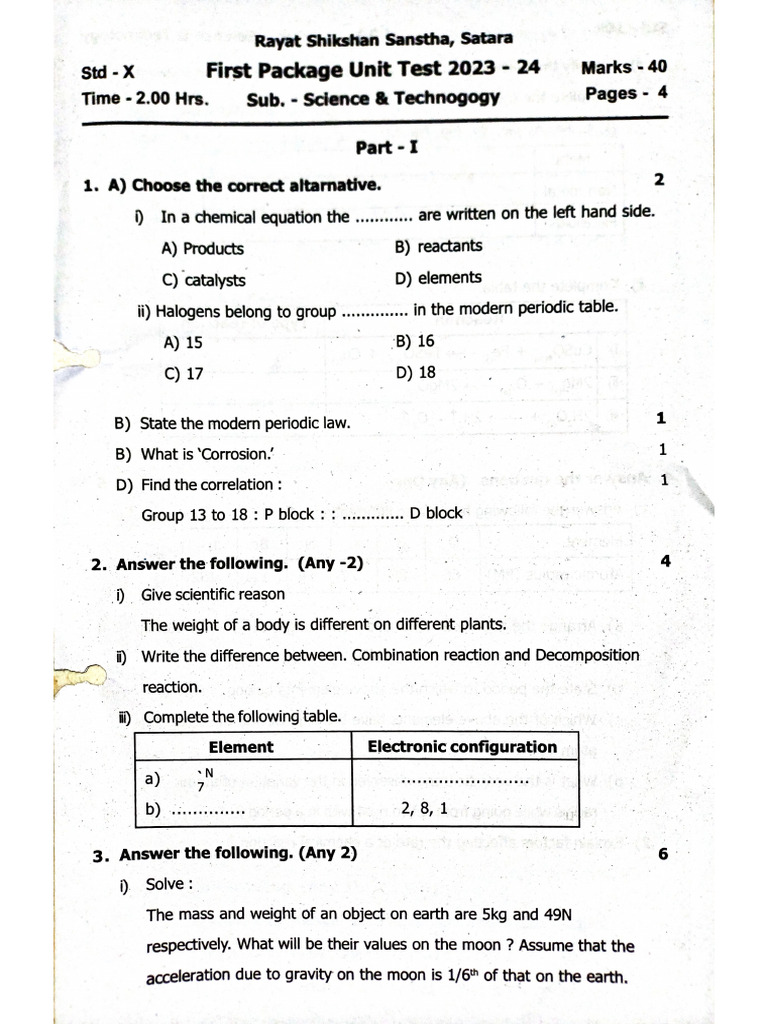 10th Science | PDF