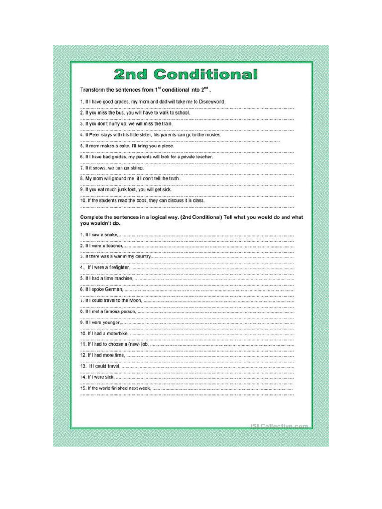 Second Conditional | PDF
