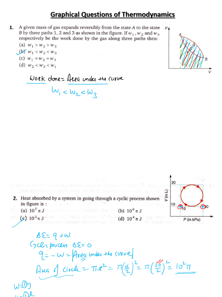 Graphical Questions of Thermodynamics | PDF