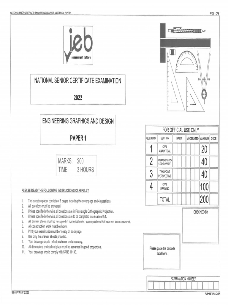 Engineering Graphics and Design P1 | PDF