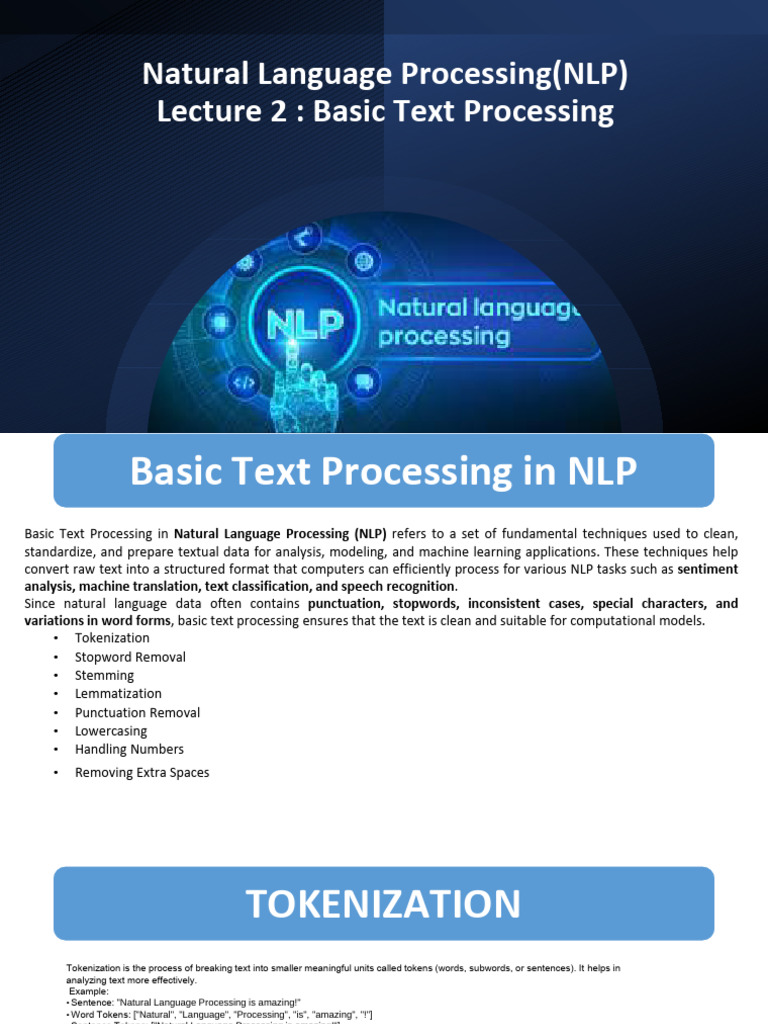 Lecture 2 - Basic Text Processing - Final | PDF | Regular Expression ...