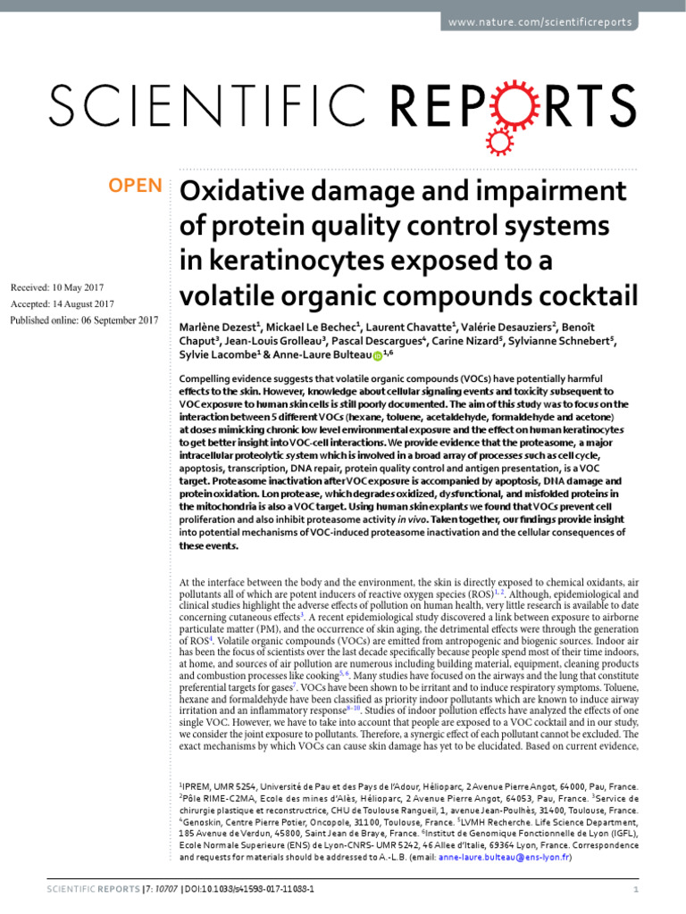 11 - Oxidative Damage and Impairment of Protein Quality Control Systems ...
