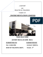 Report On Instrumentation Limited