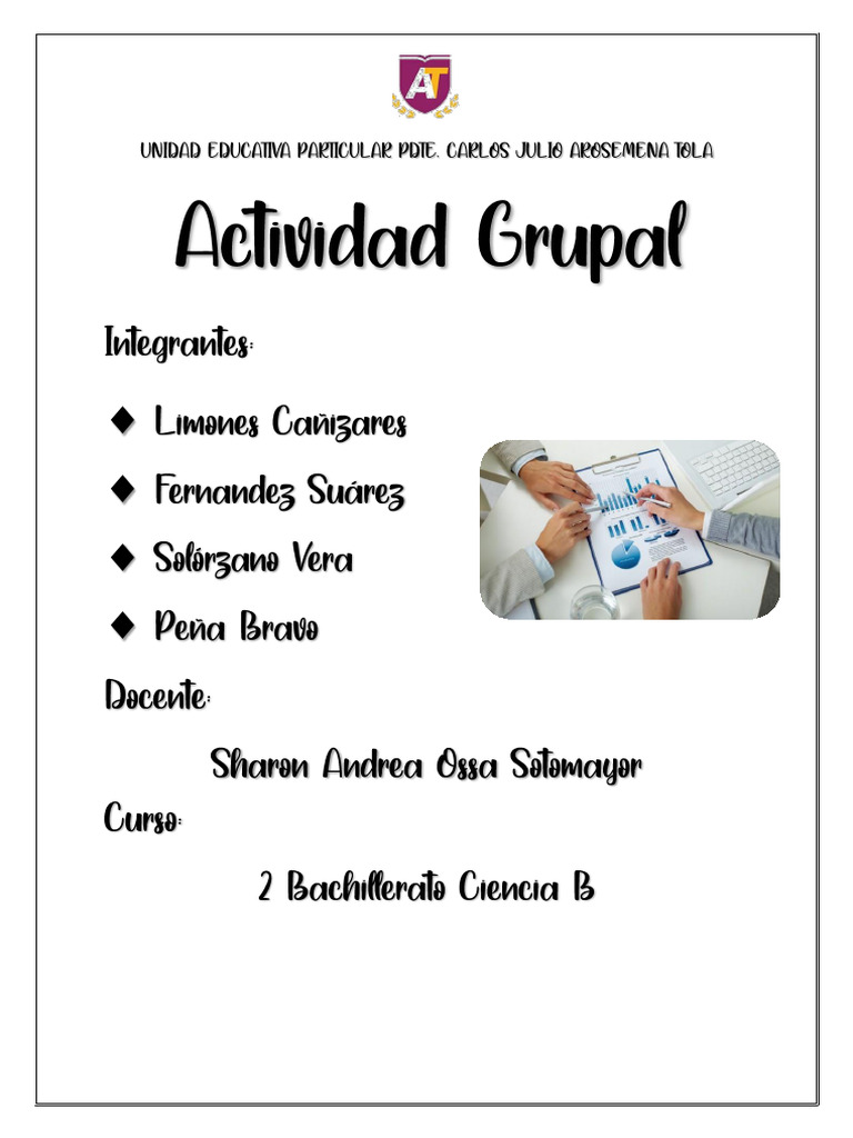 Actividad Grupal N2 de Tercer Parcial Del Primer Quimestre | PDF ...