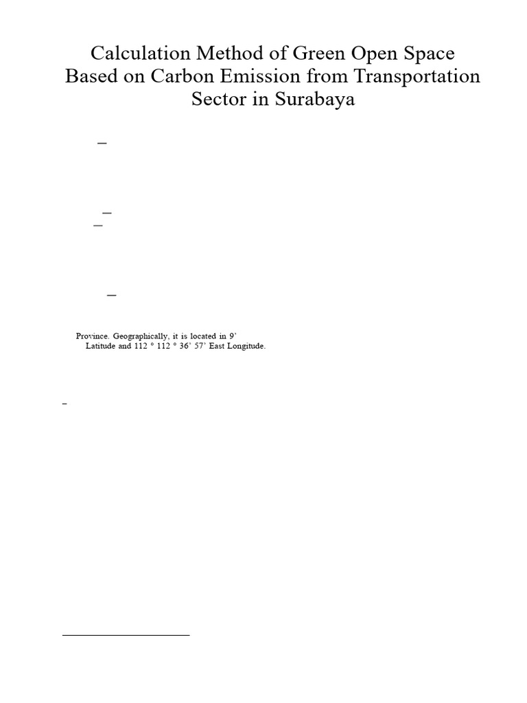 6 - Calculation Method of Green Open Space Based On Carbon Emission ...