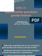 CURS 15 - Malformatiile Aparatului Genital Feminin