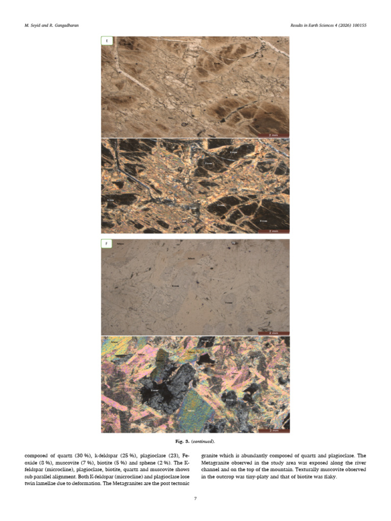 1 s2.0 S221171482600004X Main 7 11 | PDF | Granite | Rock (Geology)
