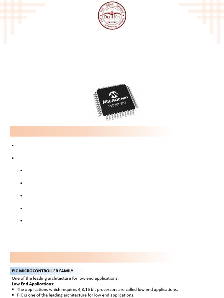 L3 - PIC Microcontroller Architecture | PDF | Microcontroller ...