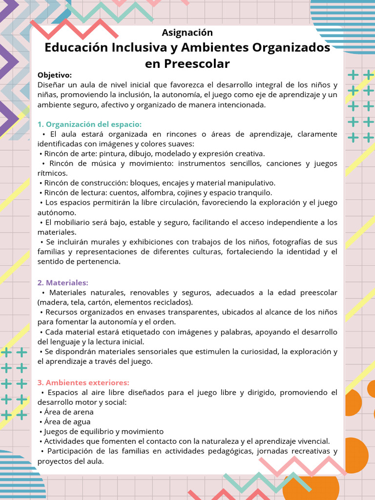 Aula Inclusiva | PDF | Educación de la primera infancia | Aprendizaje