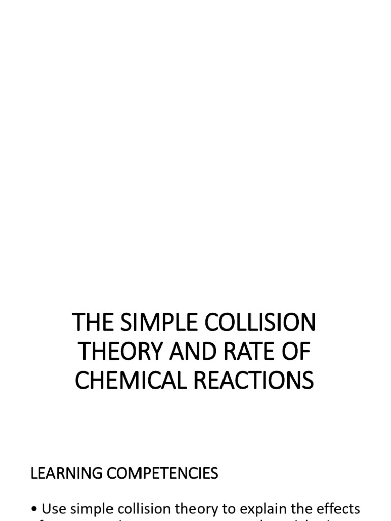 Simple Collision Theory | PDF | Reaction Rate | Catalysis