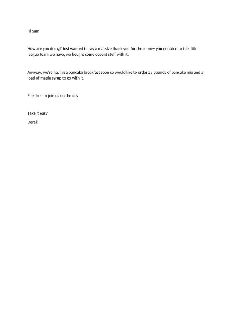 Letter 1 | PDF