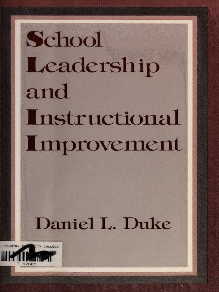 School Leadership and Instructional Improvement | PDF | Library Science