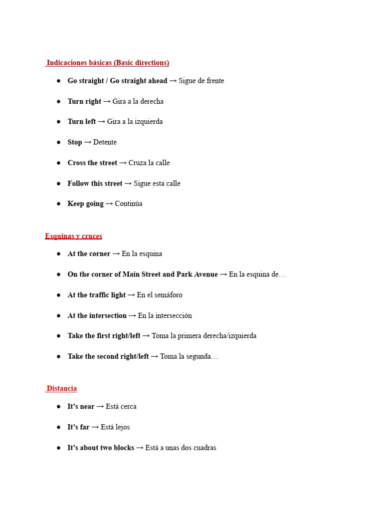 Followin Directions Intermedite | PDF
