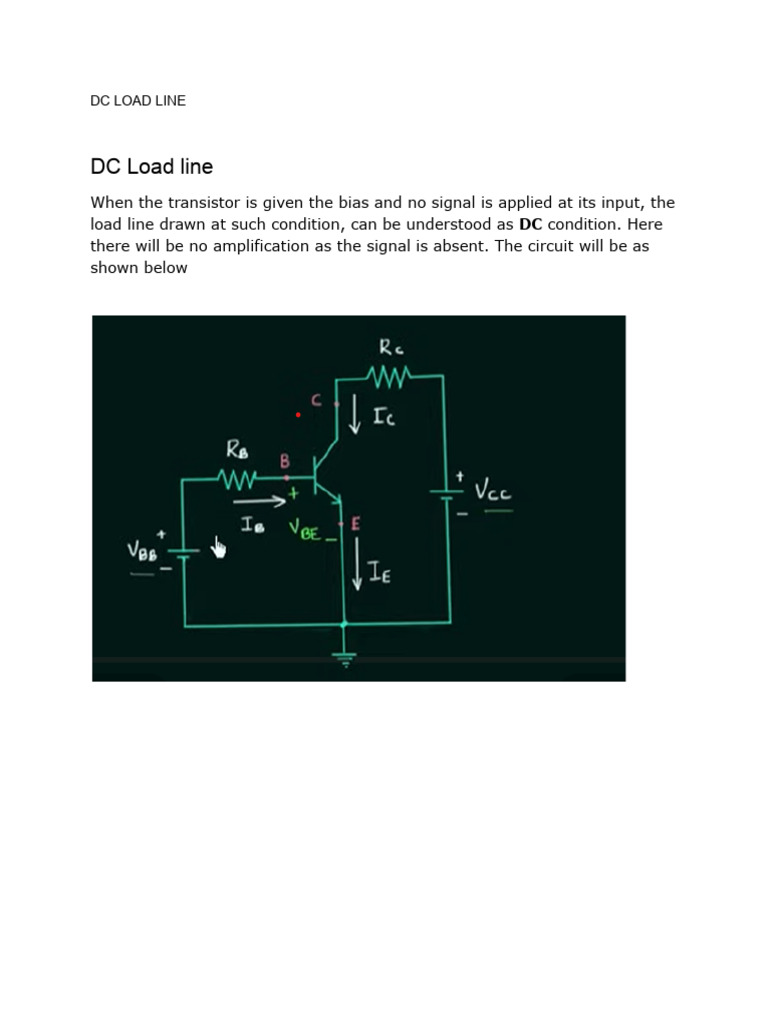Amplifier and DC Load Line | PDF
