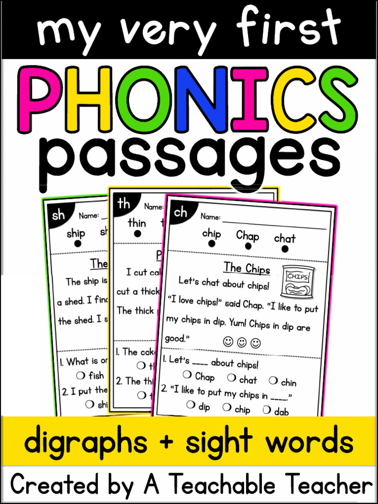 My First Digraphs Reading Passages - Digraphs Reading Comprehension ...