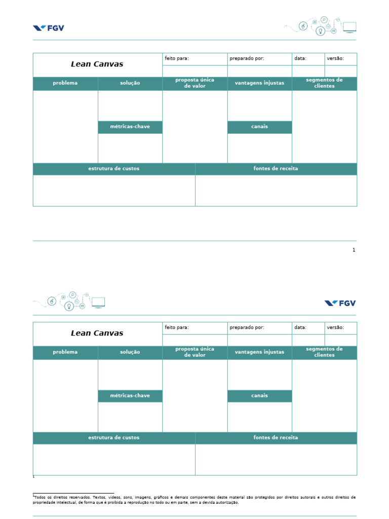 Template Lean Canvas | PDF