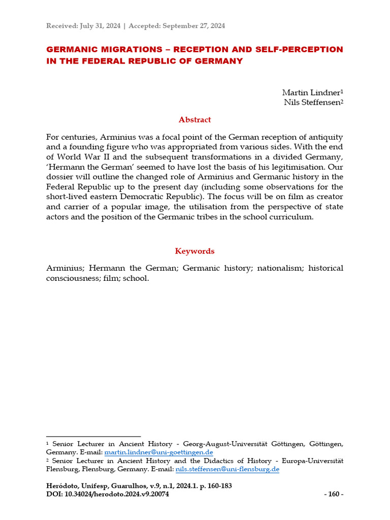 Germanic Migrations Reception and Self P | PDF | Germanic Peoples