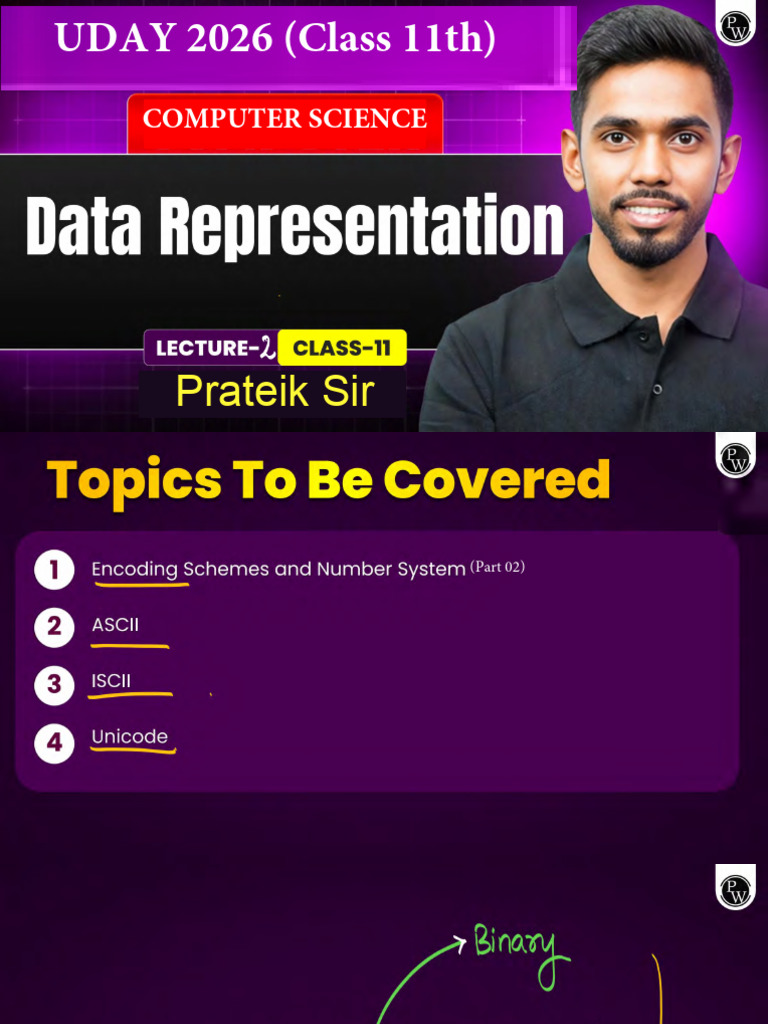 Data Representation 02 - Class Notes - Uday 2026 (Class 11th) | PDF