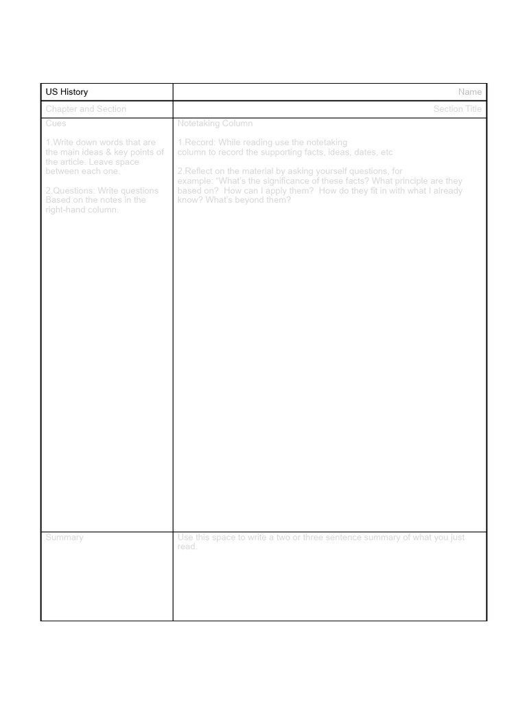 History Print Sample | PDF