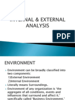 Internal &amp; External Analysis