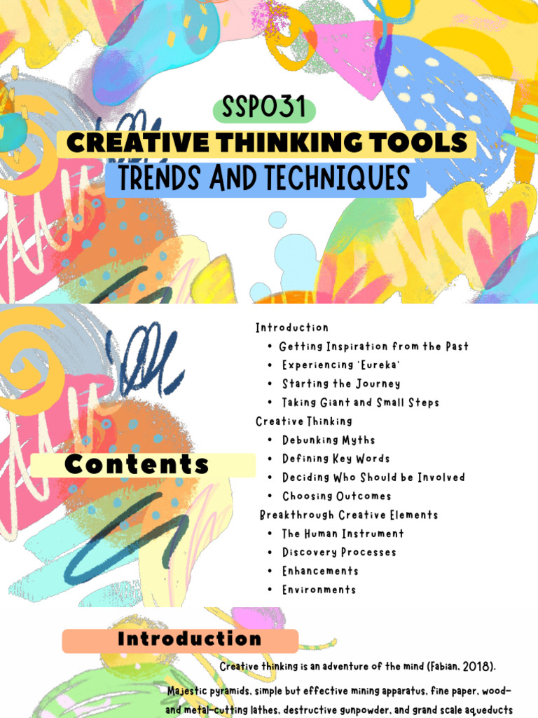 Lesson 1 Introduction To Creative Thinking | PDF
