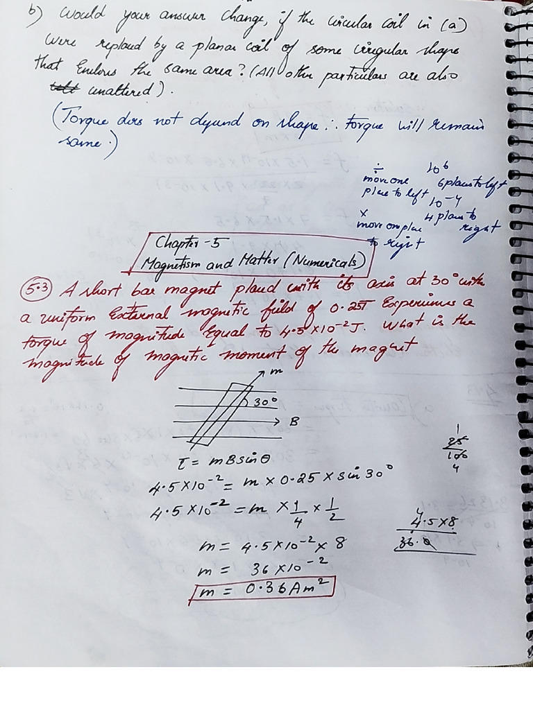 Chapter 5 (Numericals) | PDF