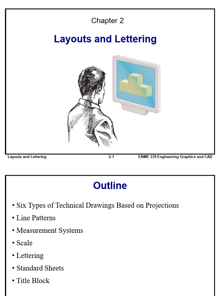 Chapter 2 - Layouts and Lettering | PDF | Technical Drawing | Computer ...