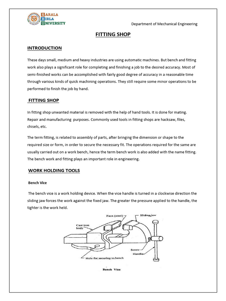 FITTING Shop PDF | PDF | Screw | Tools