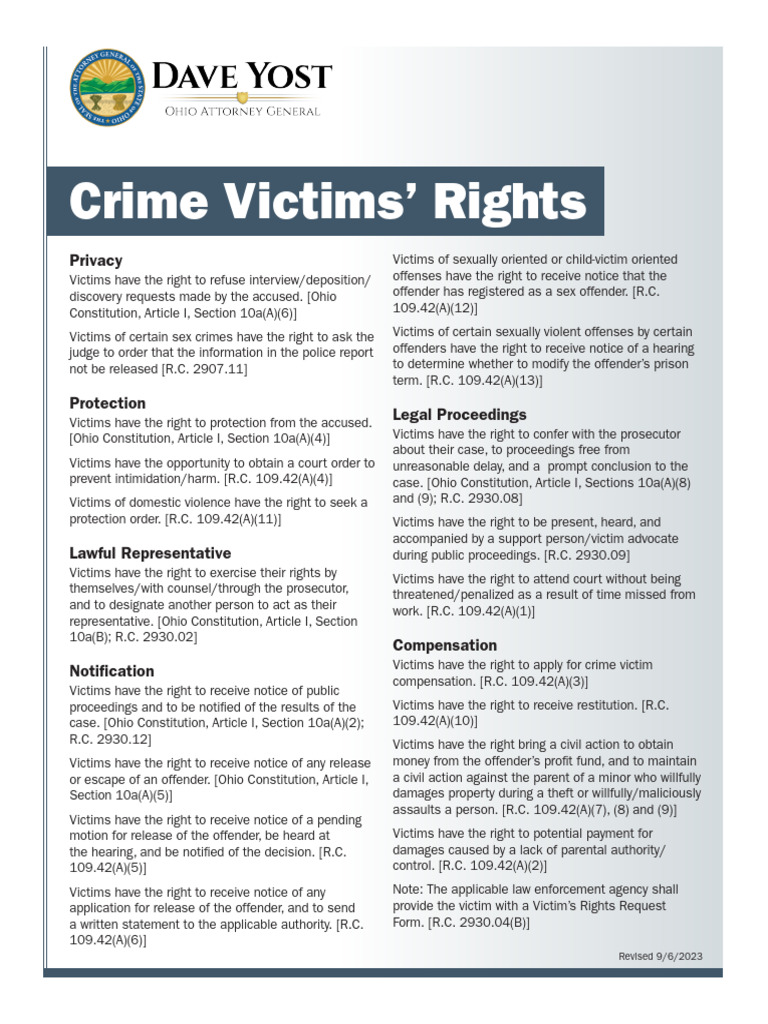 Crime Victims Rights WEB | PDF | Crimes | Crime & Violence