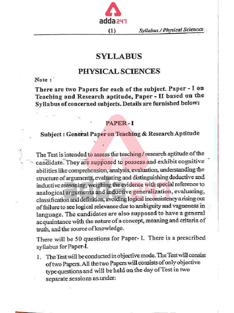 Physical Sciences | PDF