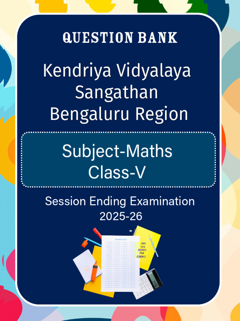 Class 5 Maths Question Bank | PDF | Area | Triangle