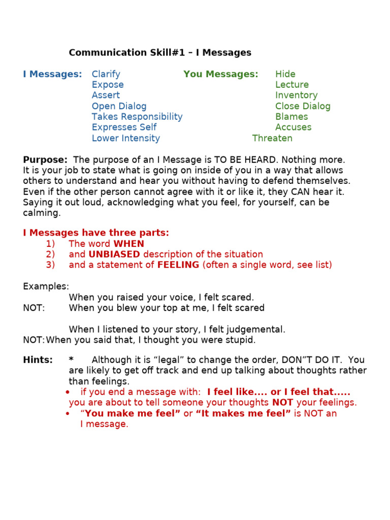 Communication Skill #1 | PDF
