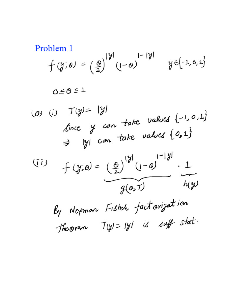 Assignment 3 - Solutions | PDF | Statistical Theory | Estimation Theory