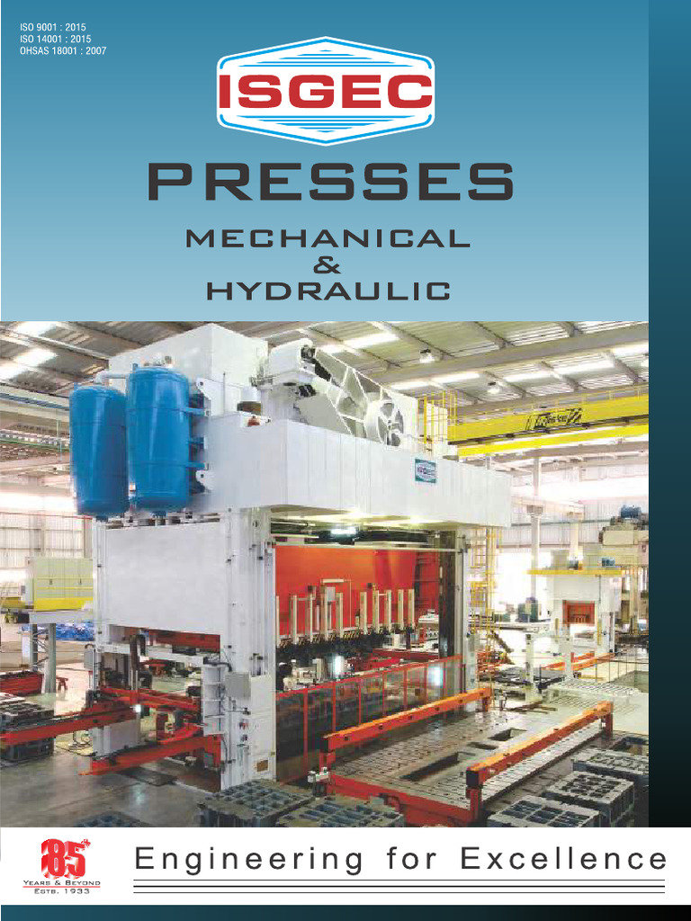 Brochure ISGEC Presses | PDF
