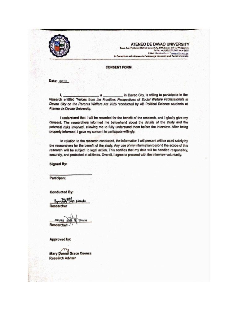 Consent Form 3 | PDF