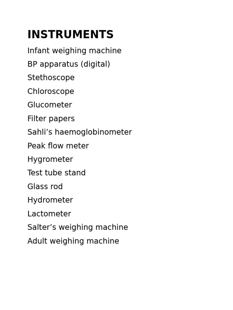 Instruments | PDF