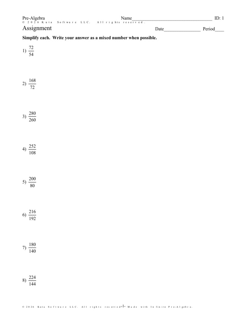 80 Hard Questions On Fractions, Decimals, Expressions | PDF ...