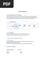 Cache Memory Mapping Techniques Explained | PDF