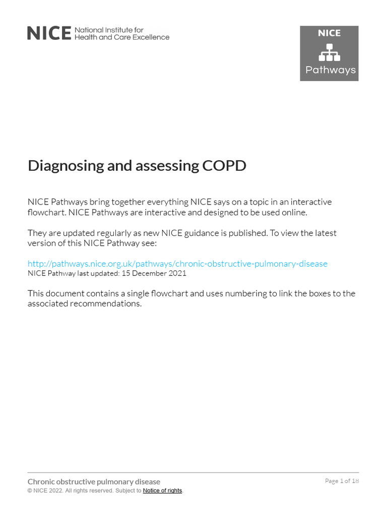 Chronic Obstructive Pulmonary Disease Diagnosing and Assessing Copd ...