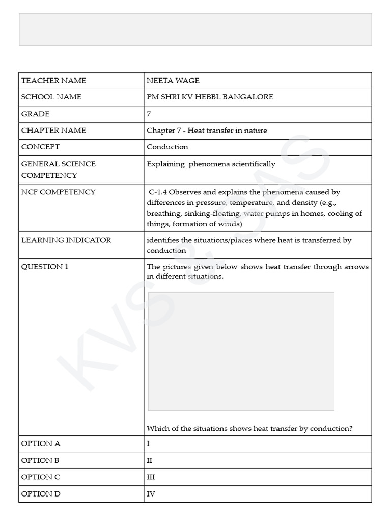 Grade 7 | PDF | Heat Transfer | Heat