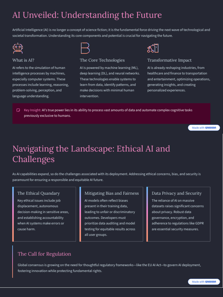 AI Unveiled Understanding The Future | PDF | Artificial Intelligence ...