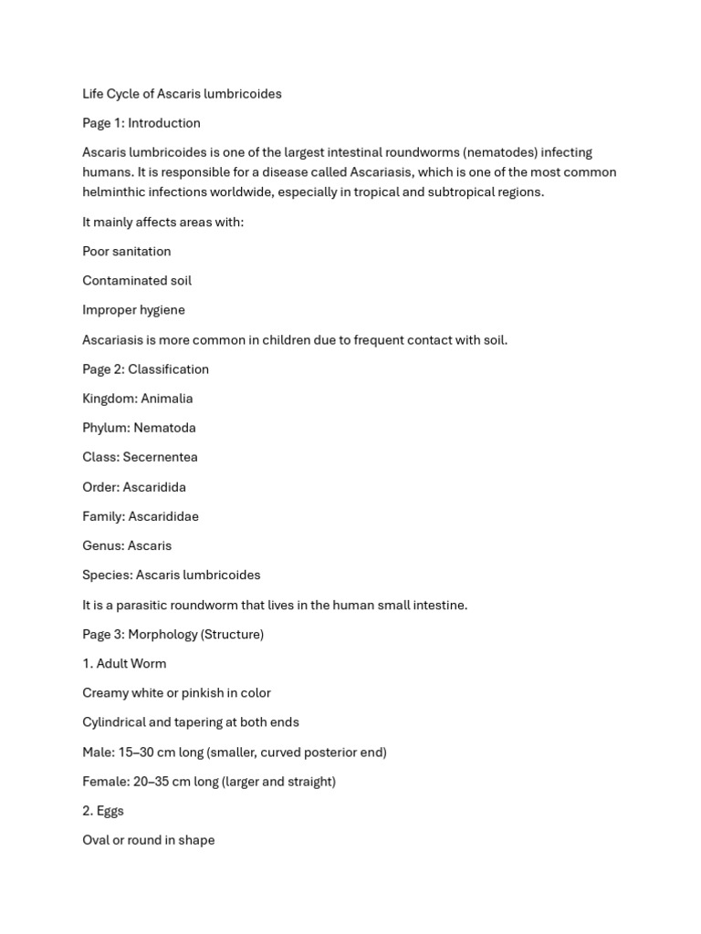 Project | PDF | Parasitology | Microbiology