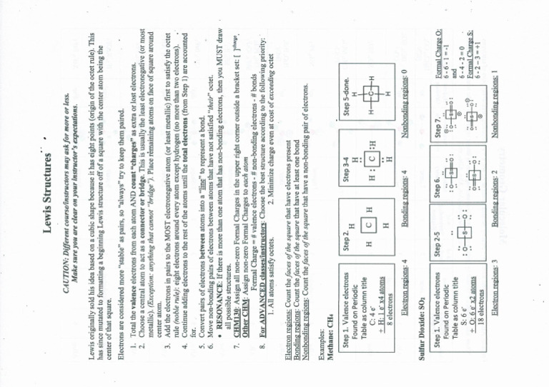 Lewis Structure | PDF