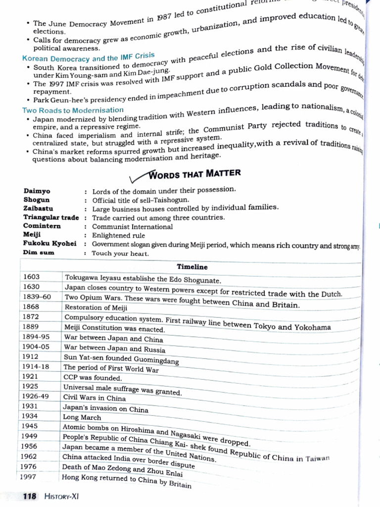 Class 11 History Ch7 Paths To Modernization Notes | PDF