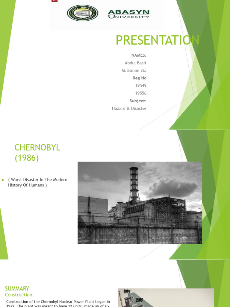 Presentation Hazard & Disaster | PDF | Nuclear Reactor | Nuclear Fission