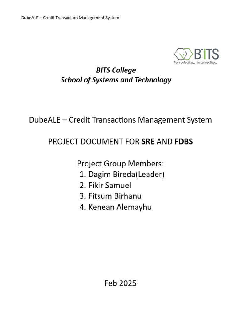 Dubeale - Project Documentation | PDF | Databases | Relational Database