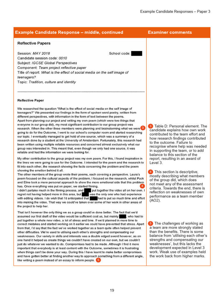 0457 Example Candidate Responses Paper 3 (For Examination From 2018 ...