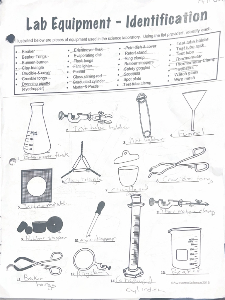 Lab Equipment - Identification | PDF